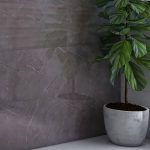 بلاط جدران 30×60×0.9 سم - رمادي غامق رخامي