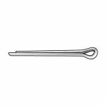 Cotter Pin, Retaining, Extended Prong, Stainless Steel, 316, Plain, 2 inch Fastener Length, 25 PK
