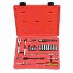 Socket Wrench Set, 3/16 inch to 9/16 inch, Drive Type Hand, Drive Size 1/4 inch, Impact Rated No, SAE
