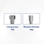 FLEXIBLE SHATTAF HOSE Chrome GY52 - Image 2