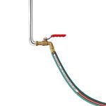 Steel hose reel with Alayed garden hose 1/2" -75 Meter