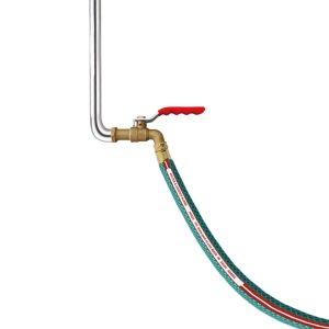 Steel hose reel with Alayed garden hose 1/2" -75 Meter