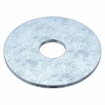 Steel Fender Washer, Zinc Plated Fastener Finish, Fits Bolt Sizes 5/16Inch, Pkg of 50