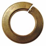 Split Lock Washer, 3/8, Si Bronze, PK100