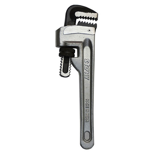 ceQOLrN.jpg ALUMINIUM HEAVY DUTY PIPE WRENCH 8" - Image 1