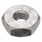 Hex Nut, Machine Screw Nut, Dia./Thread Size #8-32, Stainless Steel, Plain, Right Hand