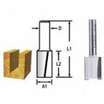 Straight Router Bit, 8 X 19.1mm, 2 Flute