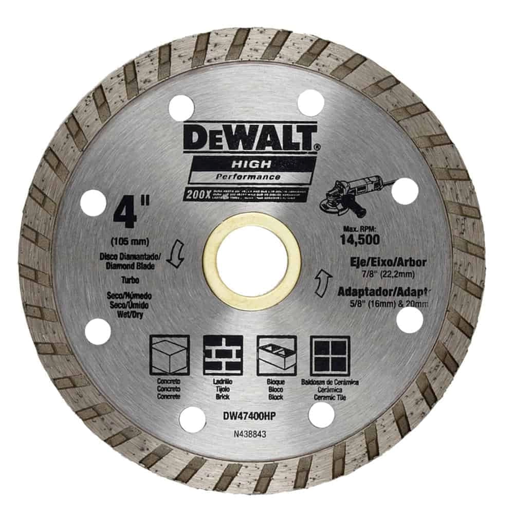 dewalt-dw47400hp-diamond-blade-turbo-4-inches-0_1_-1.png أقراص قص ماسيه ديوالت (القطر (مم): 100 - مميزات: Turbo Type - arbor_hole_mm: 22) - الصورة 1