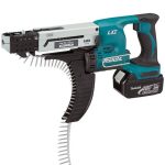 Cordless Auto Feed Screwdriver, 18V Lithium-Ion , 6.35mm, 1/4"