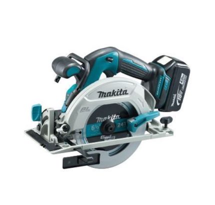 منشار دائري لاسلكي للخشب, 165 مم (6-1/2بوصة), 18 فولت, 5000 دورة في الدقيقة, 3.1 كجم