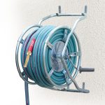 Steel hose reel with Alayed garden hose 1/2" -75 Meter - Image 4