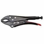 Curved Jaw Locking Pliers, Jaw Capacity: 1-5/8 in, Jaw Length: 1 3/16 in, Jaw Thickness: 11/32 in