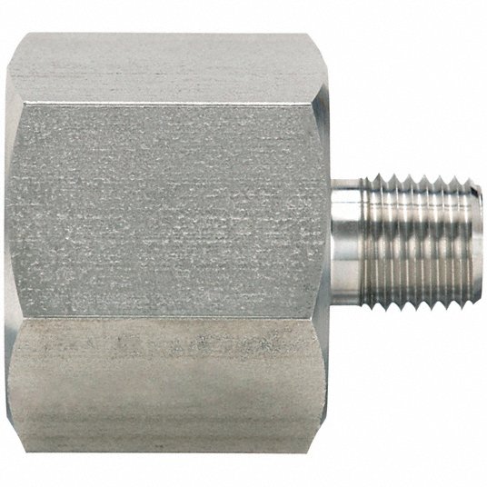 f4DJB9hLrSlw.jpeg Reducing Adapter: 316 Stainless Steel, 3/4 in x 1/4 in Fitting Pipe Size, Female NPT x Male NPT - Image 1