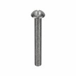 #10-32 Machine Screw, Round, Slotted, 18-8 (304) Stainless Steel, Plain, 1 1/2Inch Length