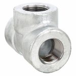 Tee, Forged Steel, 2Inch x 2Inch x 2Inch Pipe Size, NPT x NPT x NPT, Class 3000