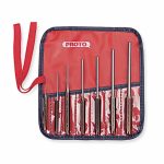 Steel Roll Pin Punch Set, 3-3/4 inch, 4-1/4 inch, 4-3/4 inch, 5-1/4 inch, 5-7/16 inch, 5-7/8 inch, 6-7/16 inch, Steel