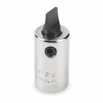 Socket Bit, Insert Length 1 inch, Replaceable Insert No, Tip Size 1/4 inch, Tip Style Slotted, Chrome