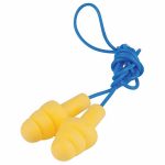 Ear Plugs, Corded, Flanged, 25dB,Reusable, Medium - Image 2
