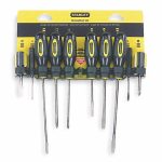 General Purpose Screwdriver Set, Phillips, Slotted, Ergonomic, Number of Pieces 10
