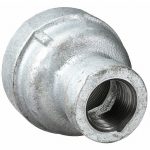 Reducer Coupling: Malleable Iron, Pipe Size 1-1/4 Inch x1 Inch , Class 300