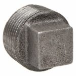 Square Head Plug, Malleable Iron, 1Inch Pipe Size, Male NPT, Plug - Image 2
