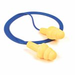 Ear Plugs, Corded, Flanged, 25dB,Reusable, Medium