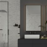 ⁦بلاط ديكور جدران 30×60×0.9 سم - رمادي فاتح⁩ - الصورة ⁦2⁩