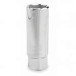 Spark Plug Socket, 3/8 inch Drive Size, 13/16 inch Socket Size, 6-Point, Deep, Chrome Finish