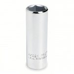 Socket, 3/8 inch Drive Size, 7/8 inch Socket Size, 6-Point, Alloy Steel, Deep Depth, Chrome Finish
