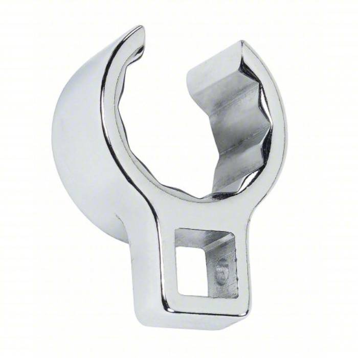 j5358fl-1.jpg حبة سوكيت مفتوحة لمفتاح ربط، حجم قاعدة التثبيت 1/2 بوصة، مقاس الرأس 1 13/16 بوصة، 12 نقطة، من الفولاذ، طبقة خارجية من الكروم - الصورة 1