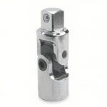 Universal Joint, 1/2 inch Output Drive Size, Square, 2 3/4 inch Overall Length, Chrome Finish, Female