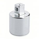 Socket Adapter, 3/4 inch Output Drive Size, Square, 1 11/16 inch Overall Length, Chrome Finish, Locking