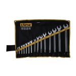 COMBINATION SPANNER DEEP OFFSET FULL POLISHED MIRROR FINISH 15 PCS SET