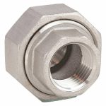 Union, 316 Stainless Steel, 1/4 in x 1/4 in Fitting Pipe Size, Female NPT x Female NPT, Class 150