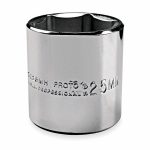 Socket, 1/4 inch Drive Size, 5/16 inch Socket Size, 6-Point, Alloy Steel, Chrome Finish