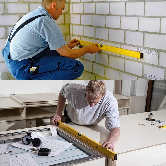 kC814E0bVomR-1.png ميزان ماء لقياس ميل الاسطح 80 سم، 2 إتجاه، نوع 70، صنع في ألمانيا - الصورة 1