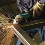 ⁦ماكينة قطع الحديد, 115 ملم, مفتاح منزلق, 1400 واط, 12,000 دورة في الدقيقة, 2.4 كجم⁩ - الصورة ⁦3⁩