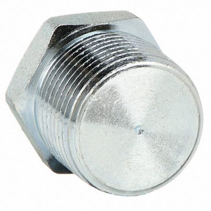 Hex Head Plug, Forged Steel, 1 1/2Inch Pipe Size, Male NPT