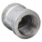 Coupling: Malleable Iron, 2 in x 2 in Pipe Size, NPT x NPT, Class 300