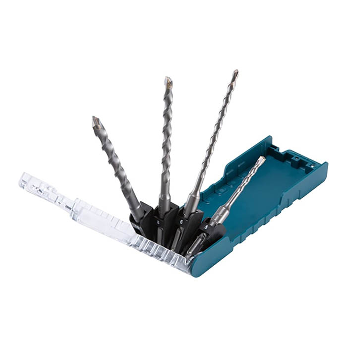 makita_concrete_drill_bit_set_d_74136_2-1.jpg طقم ريش حفر الخرسانة، 4 قطع، مقاس 5 ~ 10 مم، SDS-Plus - الصورة 1