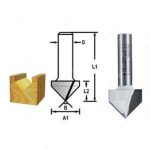 V Groove Router Bit, 8 x 12.7mm