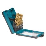 Metal Drill Bit Set, 19 Piece, Size 1.0 ~ 10.0 mm, HSS-TiN