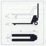 Hydraulic Hand Pallet Jack, 3.0ton, 685 × 1220mm, Made In Japan