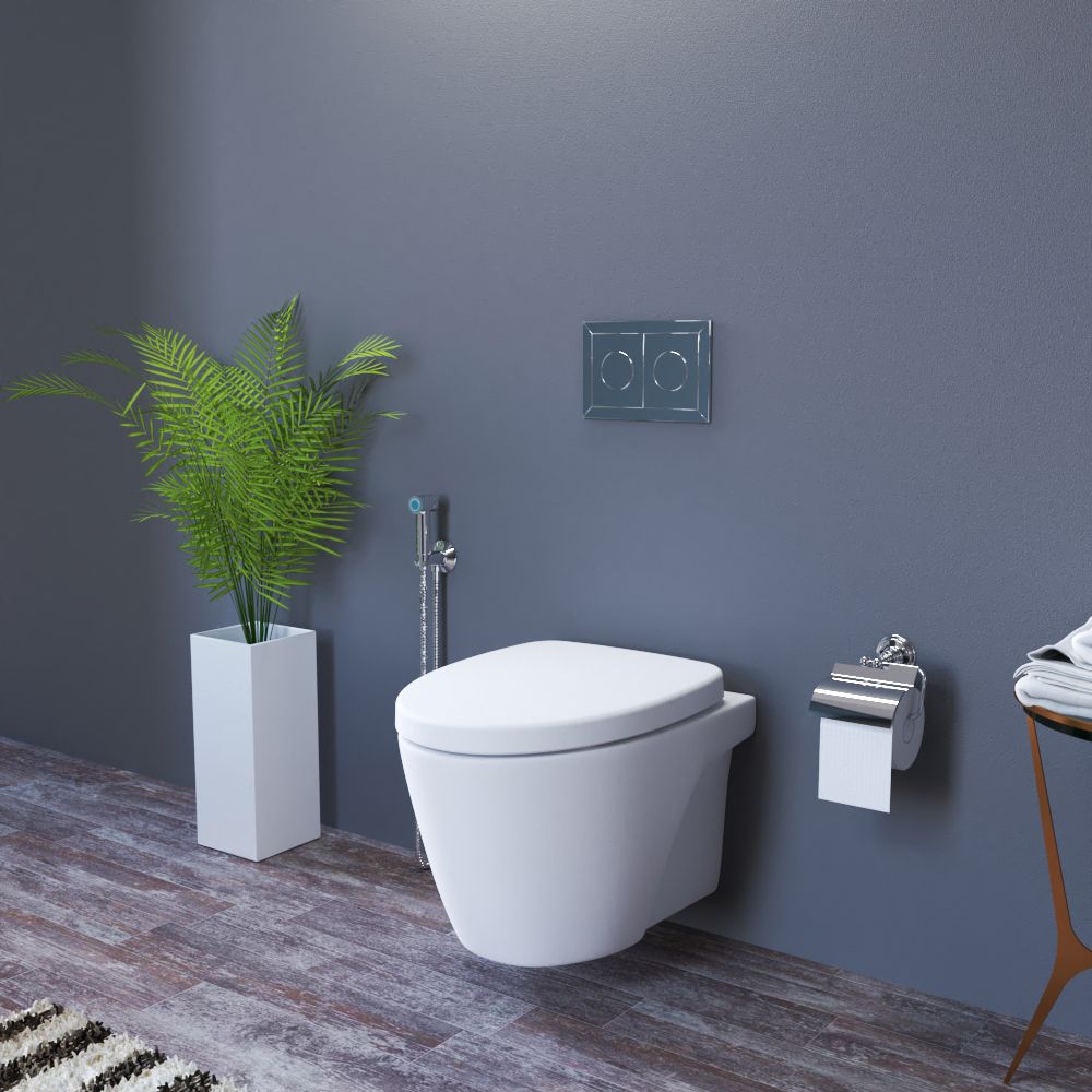 ⁦كرسي دورة مياه معلق أوركس - موديل ب⁩ - الصورة ⁦3⁩