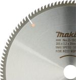 ⁦شفرة منشار قطع خشب ام دي اف ، مقاس 305 × 30 × 3.2 مم ، 120 سن, مناسب للمنشار المنزلق والمنشار المتري⁩ - الصورة ⁦3⁩