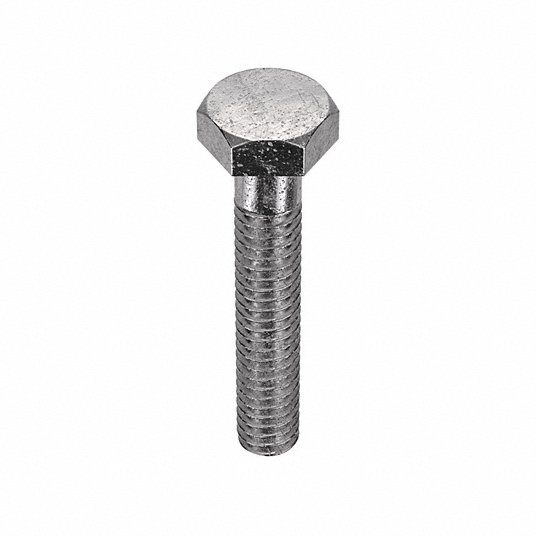 nDUtmNFX97kd.jpg Hex Head Cap Screw, Stainless Steel, 18-8, Plain, 1/4 - Image 1