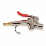 Air Gun, Thumb-Lever Grip, Nickel Plated Zinc, 1/4 in NPT Female, 1 Nozzle(s)