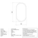 LED Mirror 50x90cm NC051 - Image 3