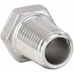 Hex Bushing: 2 x 1Inch, Male NPT x Female NPT, 304 Stainless Steel, Class 150