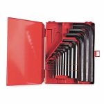 Hex Key Set, L Key Shape, Short, Black Oxide, Number of Pieces 18